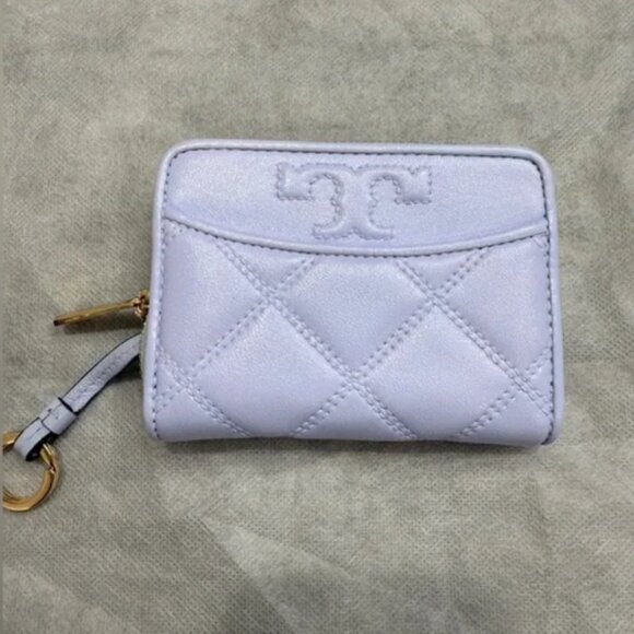 Tory Burch Savannah Quilted Zip Coin Purse - Picture 1 of 5